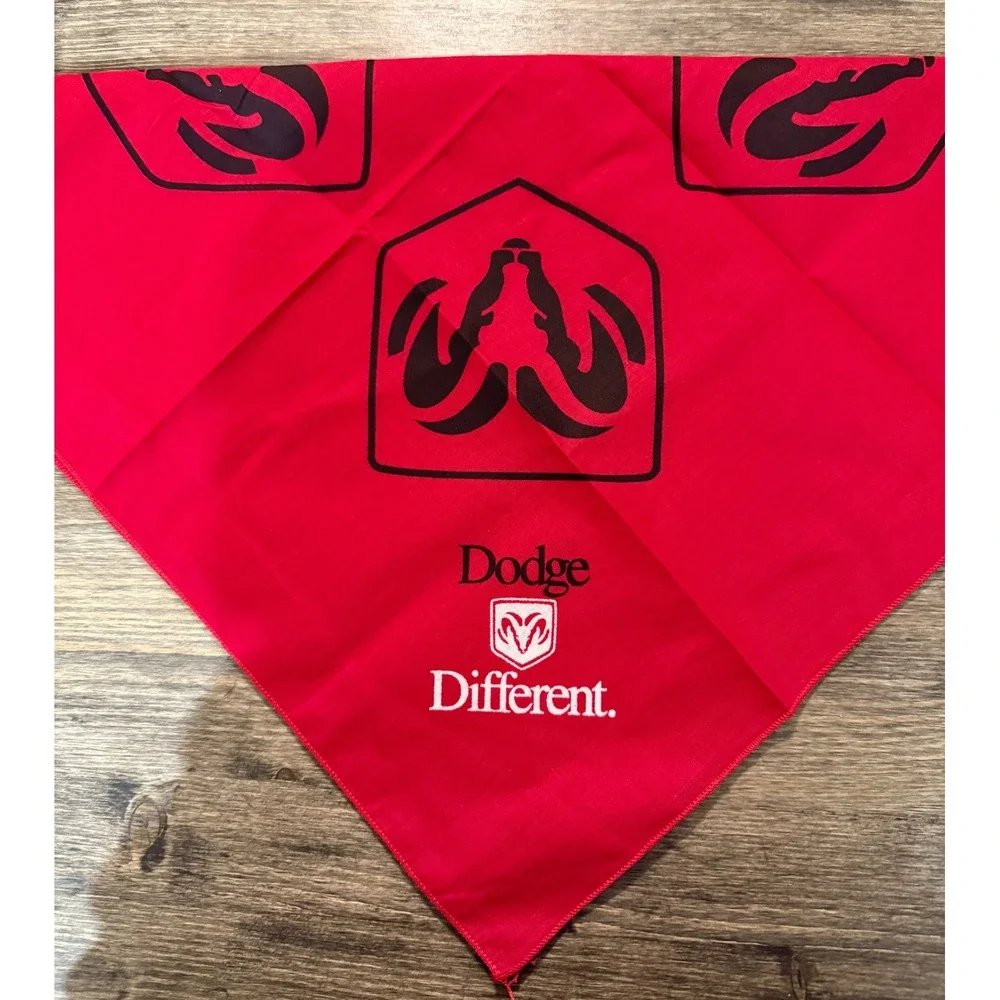 Dodge Bandana Red Excellent Different Ram Logo Mopar Automotive Accessory